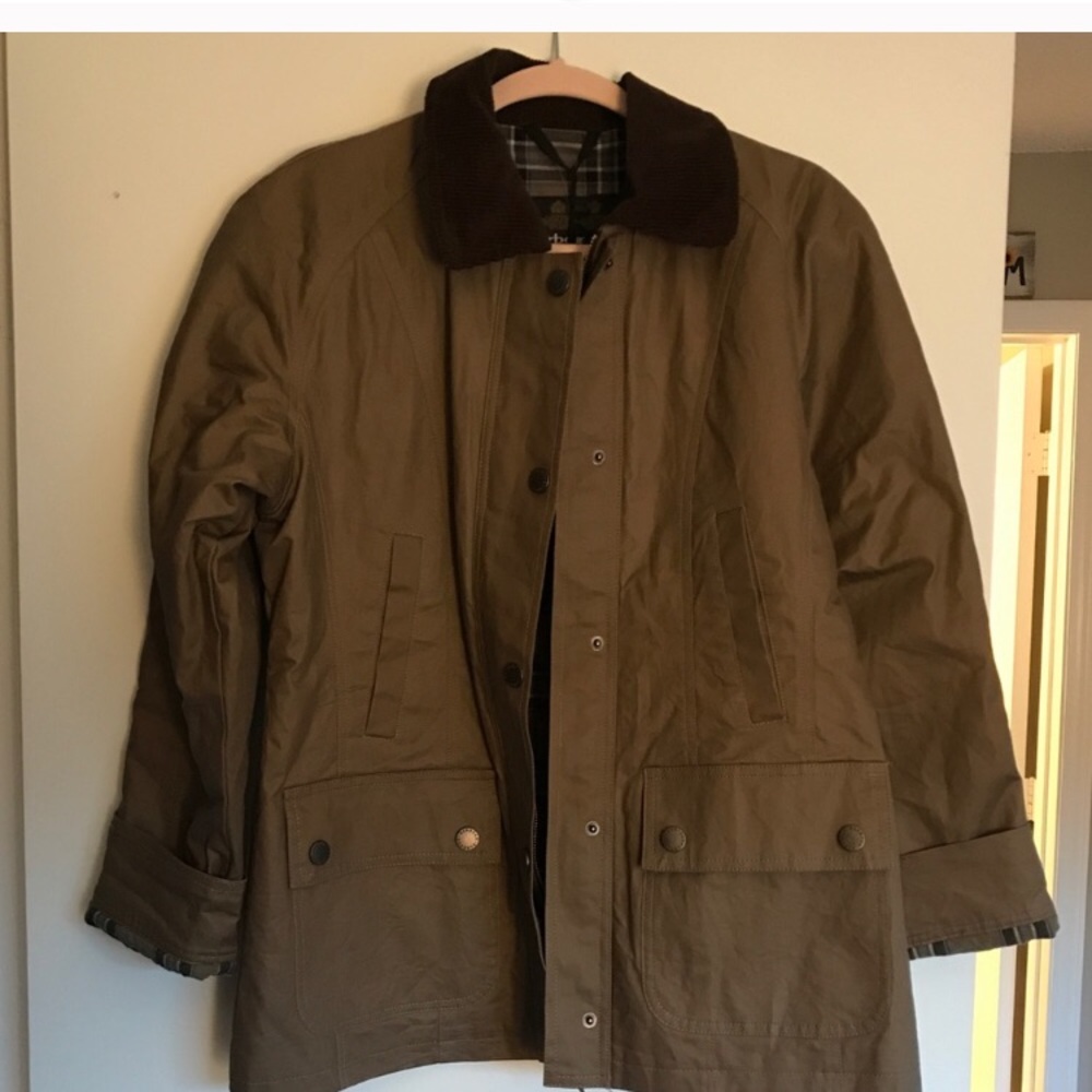 Women’s Barbour acorn waxed jacket